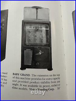 1950'Baby Grand Gumball/Capsules Machine WithTop Extension And Over 100 Charms