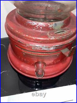 Antique Red Ford Penny 1 Cent Gumball Machine. Rare Advertising Candy