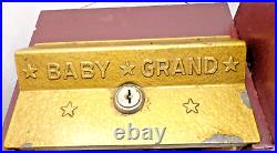 Antique Victor Vending Baby Grand Gumball Machine Gum Baseball Card Vendor Slot