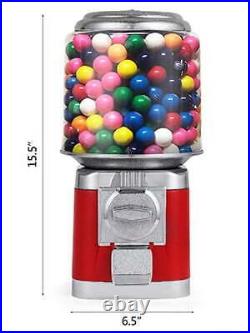 Commercial 15.5 Gumball Candy Vending Machine Metal Gumball Dispenser Machine