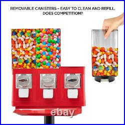 Commercial Candy Vending Machine Triple Candy Machine Dispenser for Gumball Cand