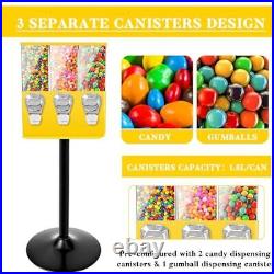 Commercial Candy Vending Machine with Stand, Gumball Vending Machine for