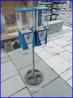 DOUBLE OAK ASTRO 25 Cent Astro CANDY Gum Vending Machine Blue Heavy Stand