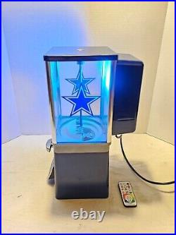 Dallas Cowboys designed Gumball Machine, mfg. Oak, Astro, 25 Cent, with Backlight
