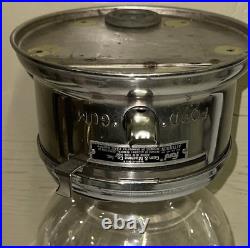 FORD 1C Penny Gum Gumball Machine AKRON NY Chrome SS Ingredients Fired OLD LOGO