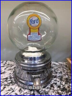 Glass Globe Ford Gumball Machine with available options Ford Gum Free Shipping