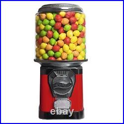 Gumball Machine for Kids Vending Machine with Cylinder Globe Bubble Gum Red