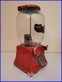 Rare! 1930's Northwestern 31 Penny-nickel Porcelain Gumball Machine As Is
