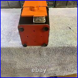 Restored vintage komet. 25 cent toy Vending Machine Orange &black free shipping