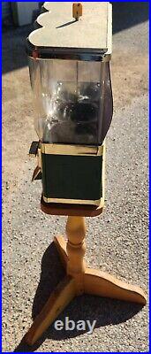 Triple Shop Gumball and Candy Machine with stand UNTESTED See Condition Note