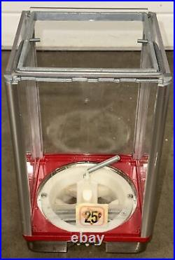 VISTA 300 OAK ASTRO 1 QUARTER 25C / Gumball Gum Wheel Bulk Vending Machine WORKS