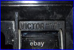 Victor 77 Gumball machine, Golfball Vendor 1970's Includes Over 100 2 Capules