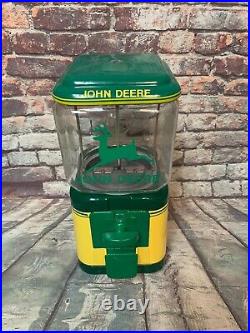 Vintage 10cent Acorn glass globe Restored John Deere Gumball Machine