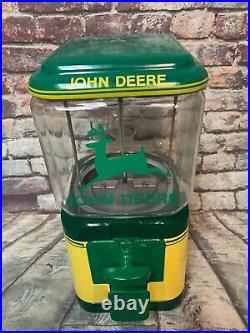 Vintage 10cent Acorn glass globe Restored John Deere Gumball Machine