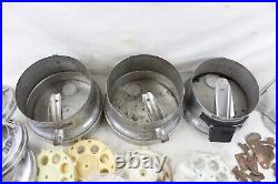 Vintage Ford Gumball Coin Op Vending Machine Parts Lot Collar Lock Base Spring
